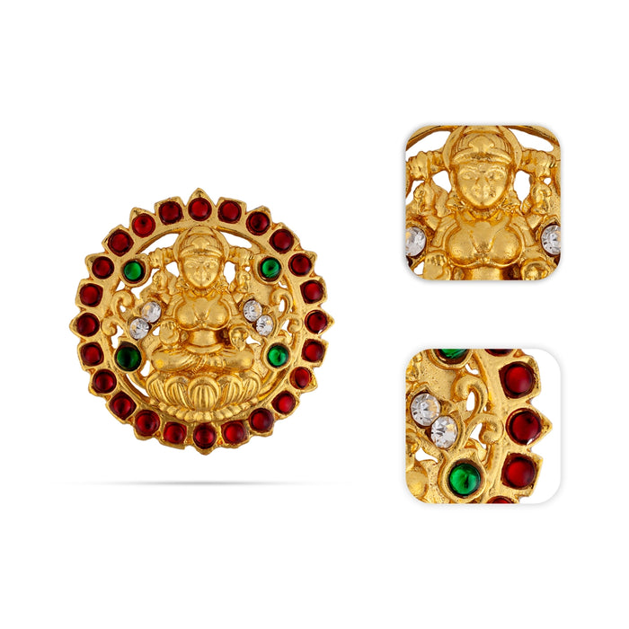 Stone Jada Billa - 1.5 x 1.5 Inches | Lakshmi Jada Bit / Dance Jewellery/ Jada Pin/ Hair Accessory for Women - Dance Jewellery