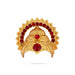 Half Crown With Arch - 1.75 x 1.75 Inches | Gold Polish & Stone Design Kireedam/ Kiridam/ Mukut for Deity - Head & Face Accessories
