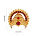 Half Crown With Arch - 1.75 x 1.75 Inches | Gold Polish & Stone Design Kireedam/ Kiridam/ Mukut for Deity - Head & Face Accessories