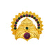Half Crown With Arch - 1.75 x 1.75 Inches | Gold Polish & Stone Design Kireedam/ Kiridam/ Mukut for Deity - Head & Face Accessories