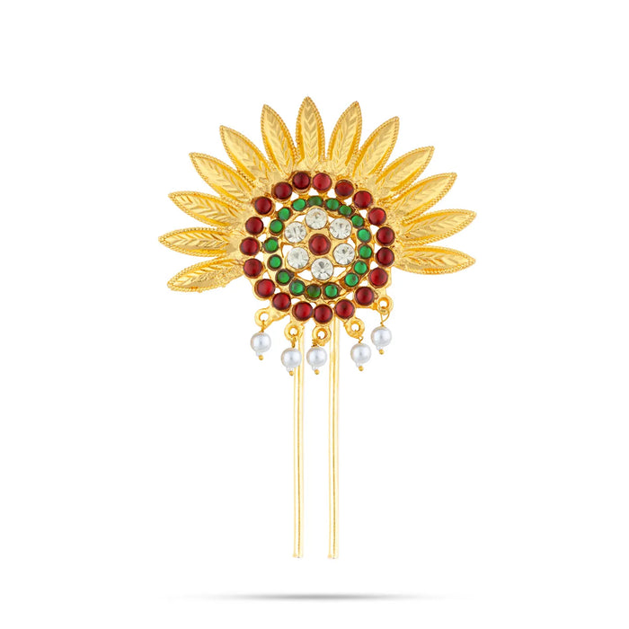 Kemp Jada Billa - 3.5 Inches | Gold Polish Jada Pin/ Dance Jewellry / Hair Accessory for Women