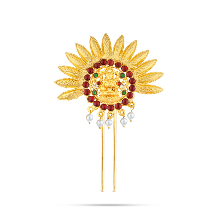 Kemp Jada Billa – 3.5 Inches | Gold Polish Jada Pin / Elegant Hair Accessory For Women