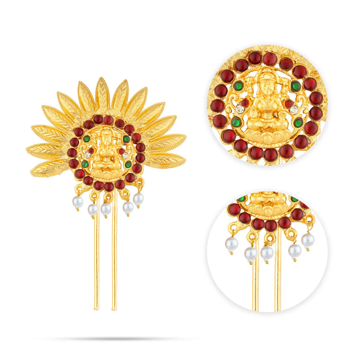 Kemp Jada Billa – 3.5 Inches | Gold Polish Jada Pin / Elegant Hair Accessory For Women