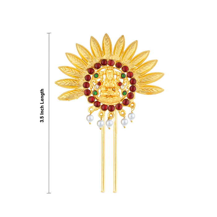 Kemp Jada Billa – 3.5 Inches | Gold Polish Jada Pin / Elegant Hair Accessory For Women