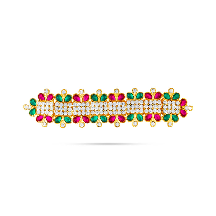 Hip Belt - 1.5 x 6 Inches | 8 Bit / Stone Jewellery / Waist Belt / Artificial Jewelry / Stone Belt For Deity