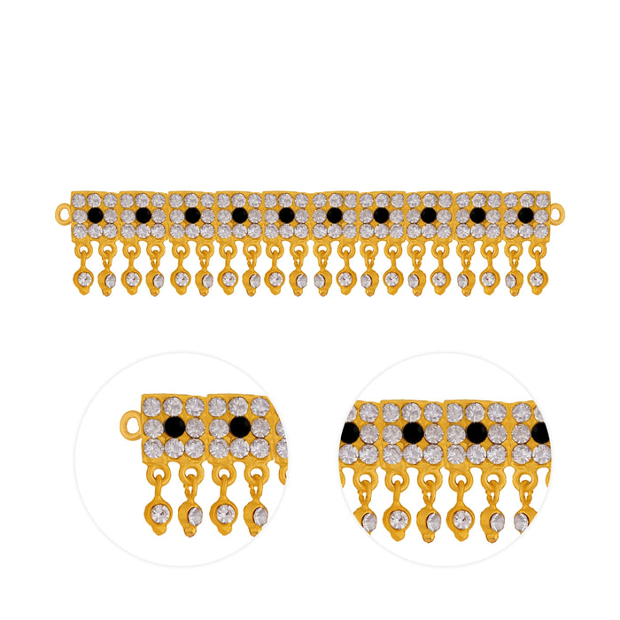 Hip Belt - 4 Inches | Multicolour Stone Jewellery/ Waist Belt/ Artificial Jewelry/ Stone Belt For Deity - Waist & Leg Accessories