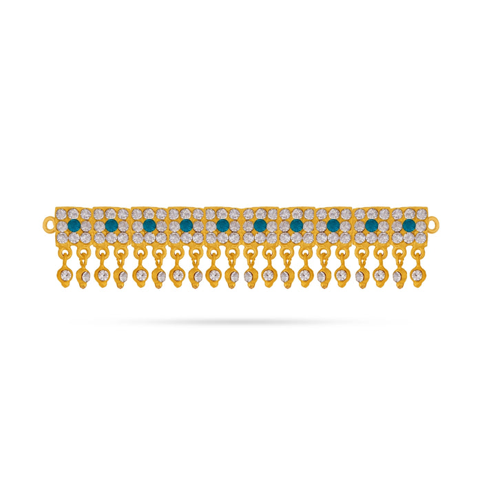 Hip Belt - 4 Inches | Multicolour Stone Jewellery/ Waist Belt/ Artificial Jewelry/ Stone Belt For Deity - Waist & Leg Accessories