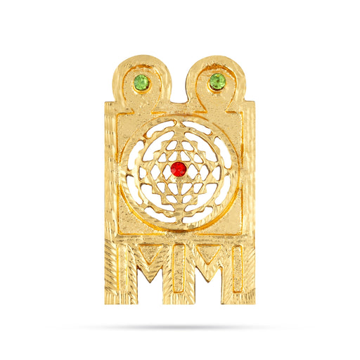 Mangal Sutra - 2 x 1.25 Inches | Thali Mangalsutra/ Stone With Gold Polish Jewellery / Mangala Sutra for Deity - Neck & Body Accessories