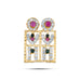 Stone Thali Mangalsutra - 1.5 x 1 Inches | Pottu Thaali / Multicoloured Stone Mangalsutra for Deity - Neck & Body Accessories