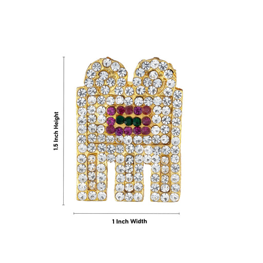Thali Mangalsutra - 1.5 x 1 Inches | Multicolour Stone Thaali/ Multicolour Stone Mangalsutra for Deity - Neck & Body Accessories