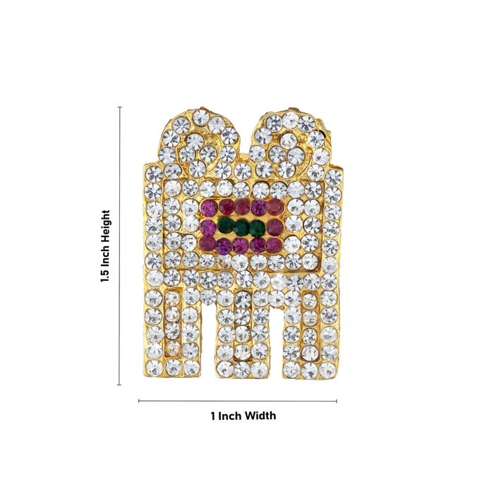 Thali Mangalsutra - 1.5 x 1 Inches | Multicolour Stone Thaali/ Multicolour Stone Mangalsutra for Deity - Neck & Body Accessories