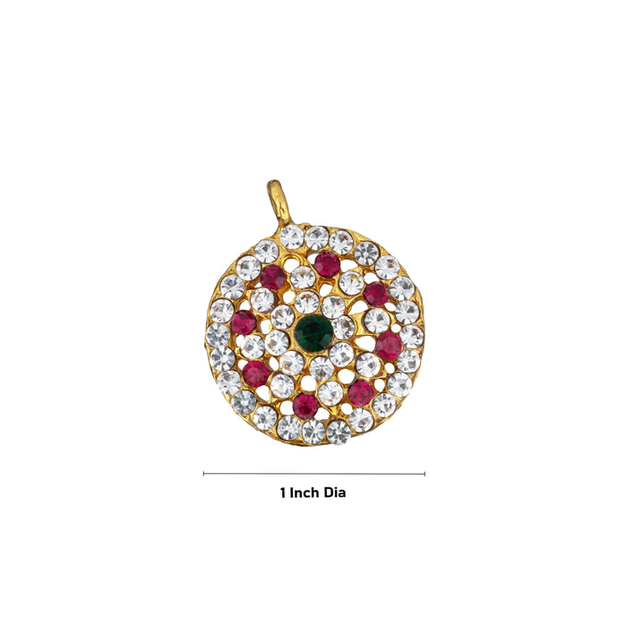 Stone Mangal Sutra - 1 Inches | Mangala Sutra/ Pottu Thaali/ Stone Jewellery For Deity Decor - Neck & Body Accessories