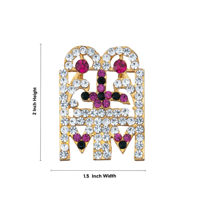 Mangal Sutra - 2 x 1.5 Inches | Thali Mangalsutra/ Stone Jewellery / Mangala Sutra for Deity - Neck & Body Accessories