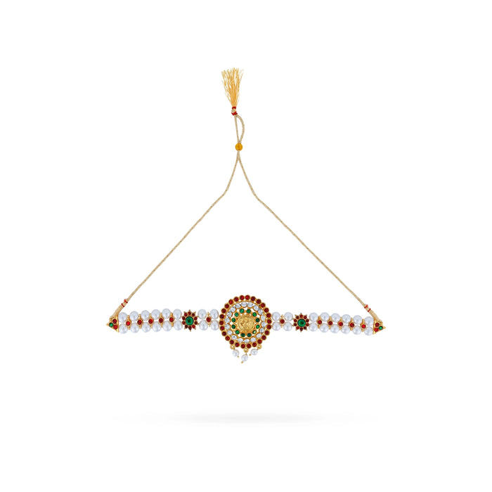 Choker Necklace - 8 Inches | Pearl Necklace/ Multicolour Stone Necklace/ Artificial Jewelry For Party Wear - Ethnic Wear Accessories