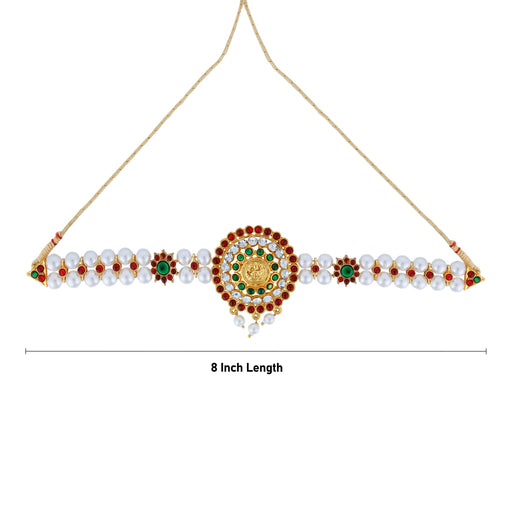 Choker Necklace - 8 Inches | Pearl Necklace/ Multicolour Stone Necklace/ Artificial Jewelry For Party Wear - Ethnic Wear Accessories