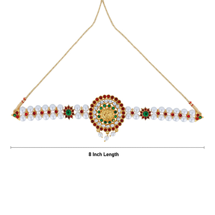 Choker Necklace - 8 Inches | Pearl Necklace/ Multicolour Stone Necklace/ Artificial Jewelry For Party Wear - Ethnic Wear Accessories