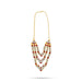 Stone Necklace - 4.5 Inches | 3 Step Artificial Jewelry/ Stone Jewellery For Bridal And Temple Events - Ethnic Wear Accessories