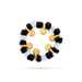 Radha Krishna Nazariya Set - 5 Inches | Black & White Beads Evil Eye Nazariya Jewelry For Deity & Kids Protection - Deity Accessories