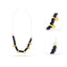 Najriya Set - 4 Inches | Black & White Beads Radha Krishna Najriya Set/ Evil Eye Nazariya For Deity & Kids Protection - Deity Accessories