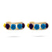 Stone Bangles Pair - 1.5 Inches | Artificial Jewellery/ Multicolour Stone & Velvet Flower Chudi / Jewellery for Women - Neck & Body Accessories