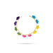 Stone Bangles Pair - 2 Inches | Kada Bangle / Artificial Jewellery/ Multicolour Stone & Velvet Flower Chudi / Jewellery for Women - Neck & Body Accessories