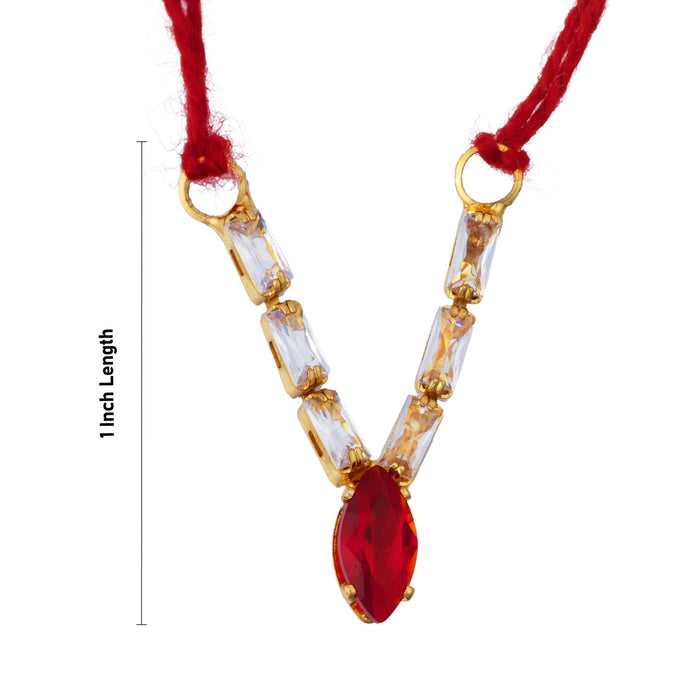 Stone Necklace - 1 Inches | Multicolour Stone Jewellery/ Artificial Jewelry For Deity Decor