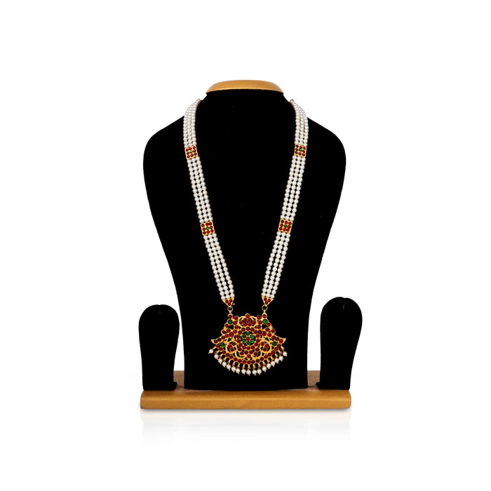 Bharatanatyam Jewellery Set Without Bangle | Artificial Jewelry/ Dance Jewellery/ Stone Jewellery for Dance - Dance Jewellery Set