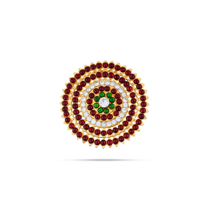 Bharatanatyam Jewellery Set Without Bangle | Artificial Jewelry/ Dance Jewellery/ Stone Jewellery for Dance - Dance Jewellery Set
