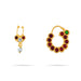Bharatanatyam Jewellery Set Without Bangle | Artificial Jewelry/ Kemp Multicolour Stone Jewellery for Dance - Dance Jewellery Set