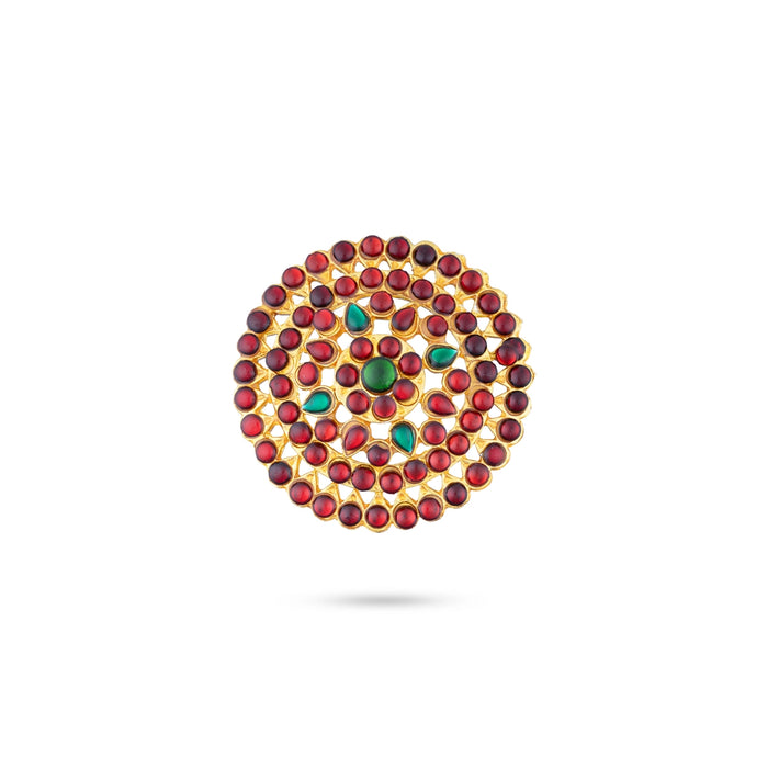 Bharatanatyam Jewellery Set Without Bangle | Artificial Jewelry/ Kemp Stone Jewellery for Dance - Dance Jewellery Set