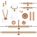 Bharatanatyam Jewellery Set Without Bangle | Artificial Jewelry/ Kemp Multicolour Stone Jewellery for Dance - Dance Jewellery Set