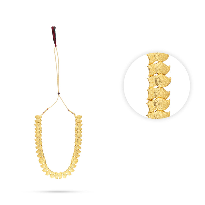 Haram - 10 x 6 Inches | Gold Polish Jewellery/ Mango Design Artificial Jewelry for Women - Ethnic Wear Accessories