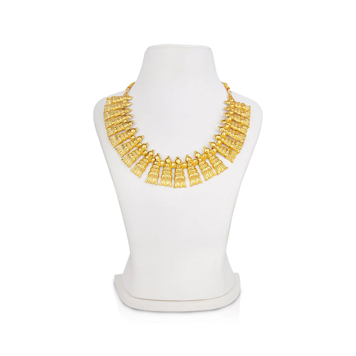 Shenbaga Poo Haram - 5 x 7 Inches | Gold Polish Jewelry/ Artificial Jewellery for Women - Ethnic Wear Accessories