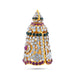 Full Crown - 2 x 1 Inches | Multicolour Stone Kireedam / Mukut / Kiridam For Deity Decor - Head & Face Accessories