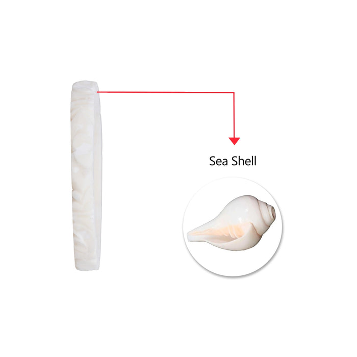 Shankh Bangle - Size 2.8 | Shankha Bangle/ Shankha Pola/ Sankha Pola for Women - Ethnic Wear Accessories