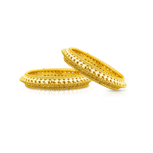 Bangle - 0.72 x 2.5 Inches | Gold Polish Jewellery/ Artificial Jewellery for Women - Ethnic Wear Accessories