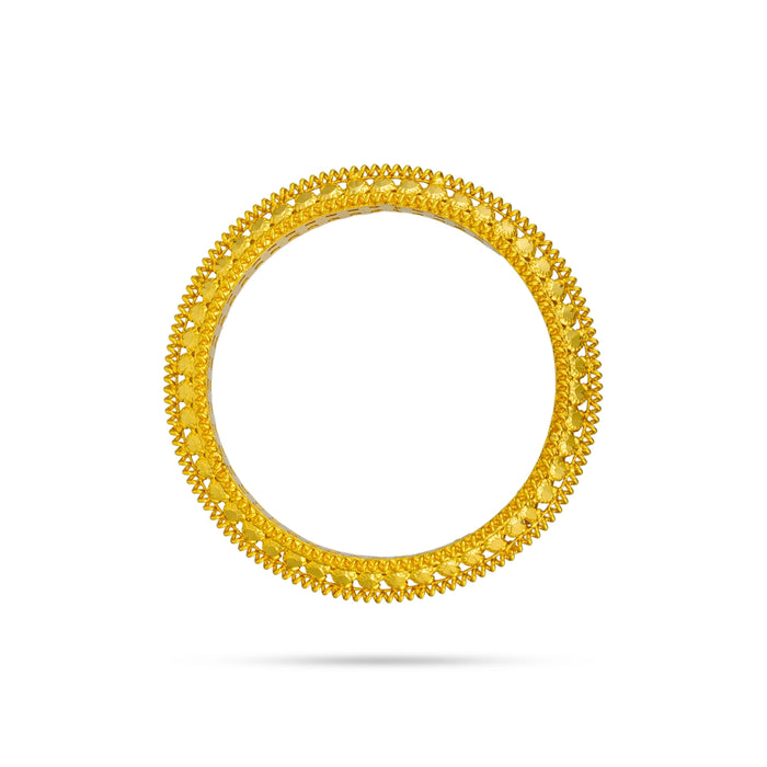 Bangle - 0.72 x 2.5 Inches | Gold Polish Jewellery/ Artificial Jewellery for Women - Ethnic Wear Accessories