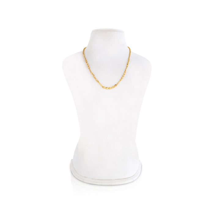 Beads Mala - 9.5 Inches | Artificial Jewelry / Beads Malai / Gold Polish Jewellery for Women - Ethnic Wear Accessories