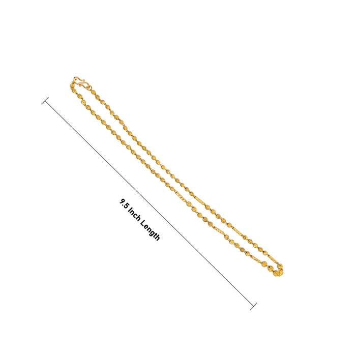 Beads Mala - 9.5 Inches | Artificial Jewelry / Beads Malai / Gold Polish Jewellery for Women - Ethnic Wear Accessories