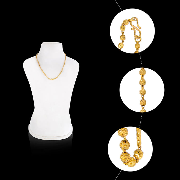 Beads Mala - 9.5 Inches | Artificial Jewelry / Beads Malai / Gold Polish Jewellery for Women - Ethnic Wear Accessories