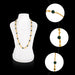 Jade Mala - 14 Inches | Gold Polish Jewellery / Short Chain / Artificial Jewelry for Women - Ethnic Wear Accessories