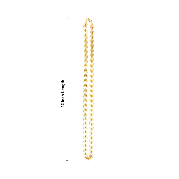 Gold Polish Chain - 12 Inches | Artificial Jewellery/ Gold Polish Jewellery for Women