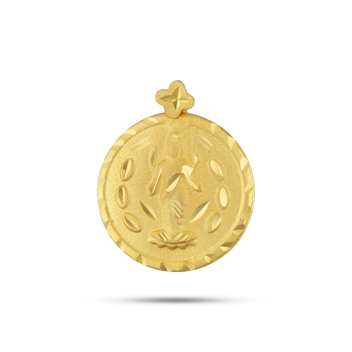 Gold Polish Dollar - 1 x 0.75 Inches | Gold Polish Pendant/ Gold Polish Locket for Women