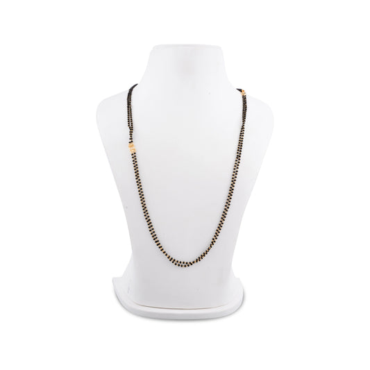 Black Beads Mangalsutra Chain for Varalakshmi Decor