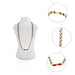 Coral Mangal Sutra - 16 Inches | 2 Line / Gold Plated Mangalsutra / Mangal Sutra / Thali Chain - Ethnic Wear Accessories