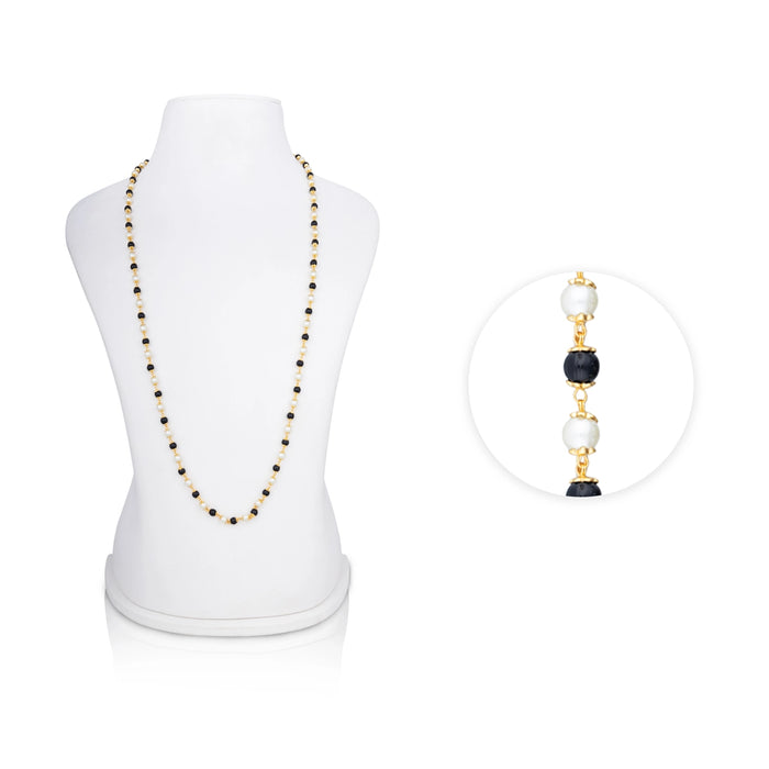 Beads Design Artificial Jewellery - 12 Inches | Beads Design Gold Polish Chain for Women - Ethnic Wear Accessories