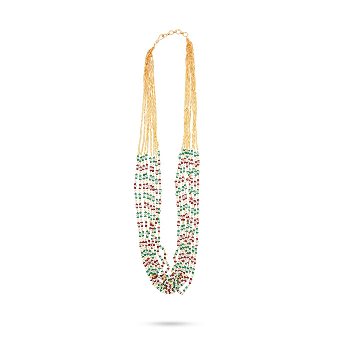 Beads Mala - 9 Inches | Multicolour Beads Jewellery/ Artificial Jewellery for Women