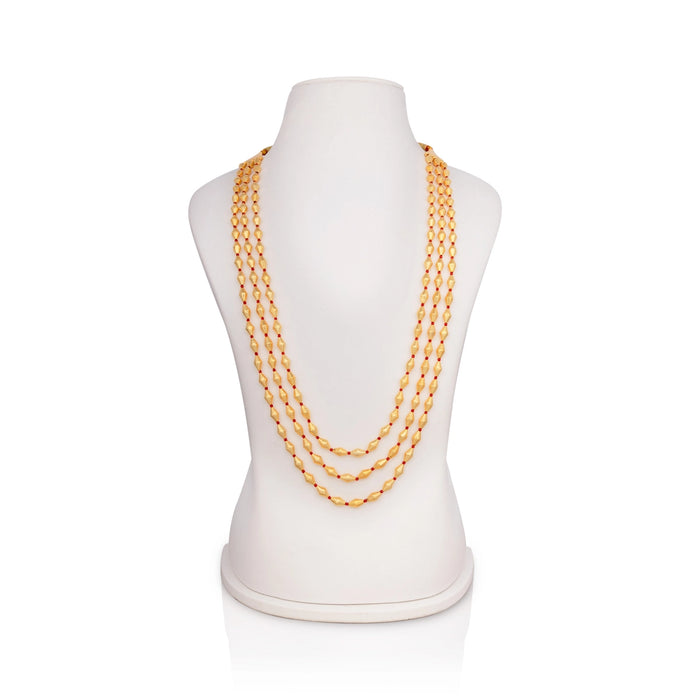 Beads Mala - 12 Inches | Gold Polish Jewellery/ Beads Design Fancy Jewellery for Women