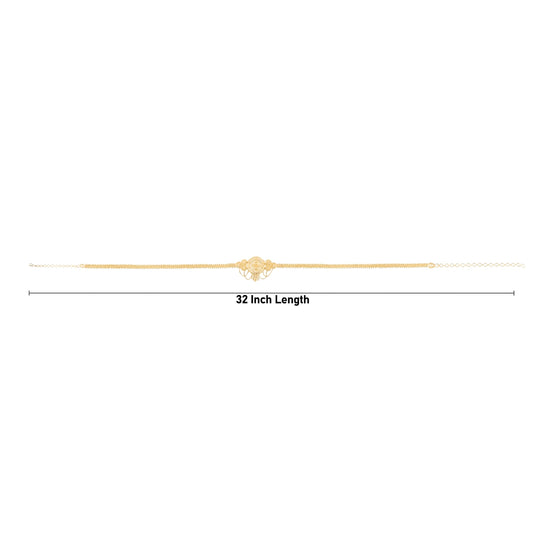 Hip Belt - 32 Inches | Gold Polish Waist Belt/ Gold Polish Jewellery for Women - Ethnic Wear Accessories