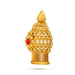 Half Vairamudi Crown | Gold Polish Half Kireedam/ Single Stone Half Mukut/ Half Kiridam for Deity - Head & Face Accessories